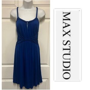 Max Studio Electric Blue  MIDI Dress
